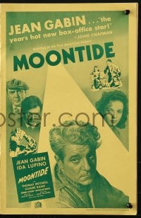 3w062 MOONTIDE pressbook 1942 great images of Ida Lupino & Jean Gabin, directed by Fritz Lang!