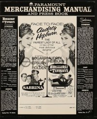 3w073 SABRINA/BREAKFAST AT TIFFANY'S pressbook 1965 Audrey Hepburn is the fairest lady of them all!