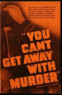 3w091 YOU CAN'T GET AWAY WITH MURDER pressbook 1939 Humphrey Bogart, Billy Halop, Gale Page