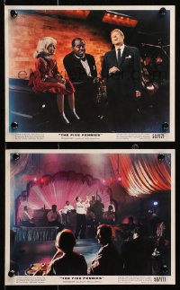 3x144 FIVE PENNIES 2 color 8x10 stills 1959 Louis Armstrong & Danny Kaye singing, playing trumpet!