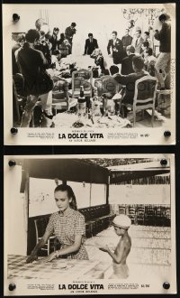 3x960 LA DOLCE VITA 2 8x10 stills 1961 Federico Fellini, Anouk Aimee, Marcello Mastroianni!