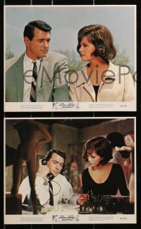 3x108 BLINDFOLD 5 color 8x10 stills 1966 great images of Rock Hudson & beautiful Claudia Cardinale!