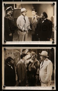 3x479 DARK ALIBI 9 8x10 stills 1946 Sidney Toler as Charlie Chan, Mantan Moreland, Benson Fong!