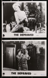 3x716 DEPRAVED 5 Canadian 8x10 stills 1974 an LSD orgy, swinger's tour of the far-out & unnatural!