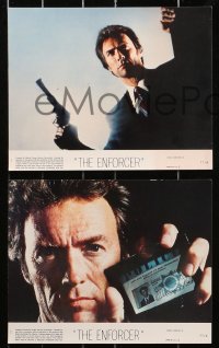 3x041 ENFORCER 8 8x10 mini LCs 1976 Clint Eastwood as Dirty Harry, Guardino, Daly, crime classic!