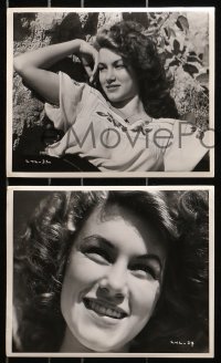 3x746 LINDA VAN LOON 5 8x10 stills 1945 the red haired Dutch beauty at RKO by Ernest A. Bachrach!