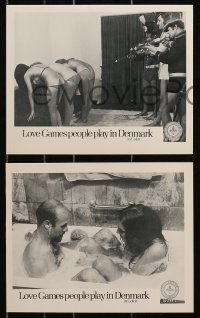 3x819 LOVE GAMES PEOPLE PLAY IN DENMARK 4 Canadian 8x10 stills 1973 great images with sexy women!