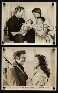 3x822 MICHAEL WILDING 4 8x10 stills 1950s with wife Elizabeth Taylor and children, Bergman and more!