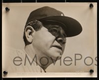3x892 PRIDE OF THE YANKEES 3 8x10 stills R1949 three great images of the legendary Babe Ruth!
