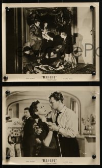 3x896 RIFIFI 3 8x10 stills 1956 Jules Dassin acts and directs in his Du Rififi Chez Les Hommes!