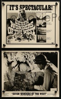 3x682 SEVEN WONDERS OF THE WEST 6 8x10 stills 1973 cool images and poster art, it's spectacular!