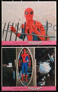 3x079 SPIDER-MAN 8 8x10 mini LCs 1977 Marvel Comic, great image of Nicholas Hammond as Spidey!