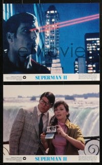 3x081 SUPERMAN II 8 color 8x10 stills 1981 Christopher Reeve, Margot Kidder, Hackman & Perrine!
