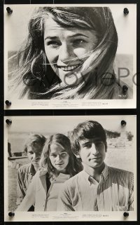 3x431 THREE 11 8x10 stills 1969 great image of sexy Charlotte Rampling, Sam Waterston, Robie Porter!