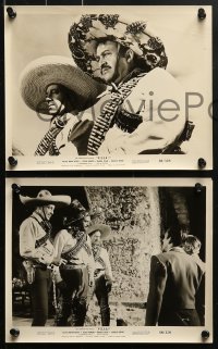 3x632 VILLA 7 8x10 stills 1958 Rodolfo Hoyos as Pancho Villa, Cesar Romero & Brian Keith!
