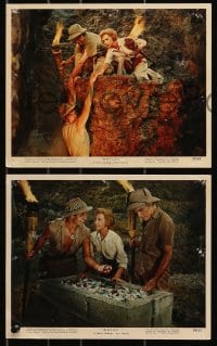 3x125 WATUSI 4 color 8x10 stills 1959 King Solomon's Mines, George Montgomery & sexy Taina Elg!