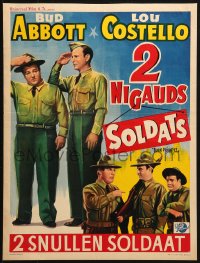 3y295 BUCK PRIVATES Belgian R1950s Bud Abbott & Lou Costello, plus The Andrews Sisters!
