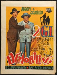 3y296 BUCK PRIVATES COME HOME Belgian 1948 Bud Abbott & Lou Costello are back, ultra-rare!
