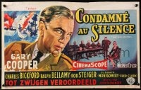 3y300 COURT-MARTIAL OF BILLY MITCHELL Belgian 1956 Gary Cooper, Otto Preminger, One Man Mutiny!