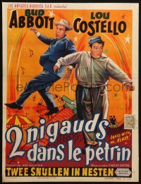 3y302 DANCE WITH ME HENRY Belgian 1956 Bud Abbott & Lou Costello in mixed up comedy carnival!