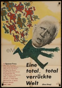 3y228 IT'S A MAD, MAD, MAD, MAD WORLD East German 23x32 1968 Spencer Tracy chased, different!