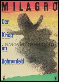 3y234 MILAGRO BEANFIELD WAR East German 23x32 1989 directed by Robert Redford, Ernst art!