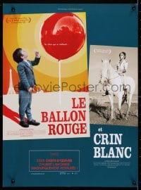 3y520 RED BALLOON/WHITE MANE French 16x22 2007 two children's classics by Albert Lamorisse!