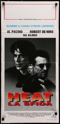 3y913 HEAT Italian locandina 1996 Al Pacino, Robert De Niro, Val Kilmer, Michael Mann directed!
