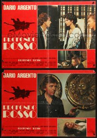 3y977 DEEP RED group of 3 Italian 19x26 pbustas 1975 Dario Argento's Profondo Rosso, cool!