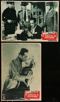 3y997 IN A LONELY PLACE group of 2 Italian 13x19 pbustas 1951 Humphrey Bogart with Gloria Grahame!