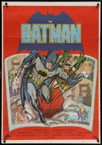 3y648 BATMAN Spanish 1979 DC Comics, great art of Adam West & Burt Ward w/villains!
