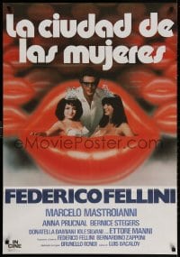 3y662 CITY OF WOMEN Spanish 1981 Federico Fellini's La Citta delle donne, Marcello Mastroianni!