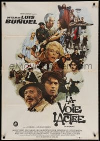 3y713 MILKY WAY Spanish 1977 Luis Bunuel's La Voie Lactee, Pierre Clementi