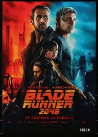3y121 BLADE RUNNER 2049 IMAX English mini poster 2017 montage image w/Harrison Ford & Ryan Gosling!