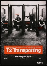 3y123 T2 TRAINSPOTTING English mini poster 2017 Boyle sequel, McGregor, Bremner, Miller, Carlyle!