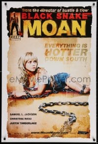 3z551 BLACK SNAKE MOAN teaser DS 1sh 2007 super sexy Christina Ricci in chains!