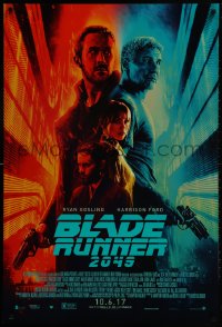 3z552 BLADE RUNNER 2049 advance DS 1sh 2017 great montage image with Harrison Ford & Ryan Gosling!