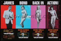 3z242 GOLDFINGER 24x36 English commercial poster 2007 Connery as James Bond and Bond Girls!