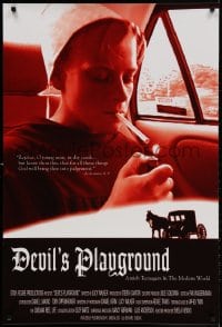 3z611 DEVIL'S PLAYGROUND 1sh 2002 Amish teenagers rebelling in the modern world, smoking image!