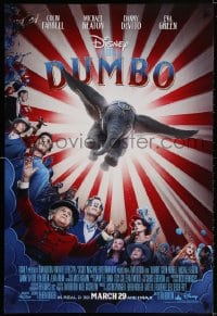 3z619 DUMBO advance DS 1sh 2019 Tim Burton Walt Disney live action adaptation of the classic movie!