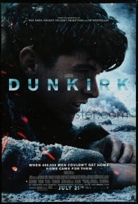 3z622 DUNKIRK advance DS 1sh 2017 Christopher Nolan, Tom Hardy, Murphy, different close-up!