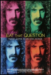 3z625 EAT THAT QUESTION DS 1sh 2016 Frank Zappa in His Own Words, cool images of the star!