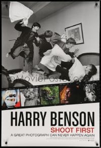 3z682 HARRY BENSON SHOOT FIRST DS 1sh 2016 his iconic photos of the Beatles, Ali, Clintons, more!