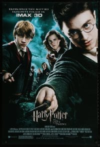 3z686 HARRY POTTER & THE ORDER OF THE PHOENIX IMAX DS 1sh 2007 Radcliffe, experience it in 3D!