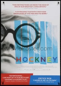 3z697 HOCKNEY 27x39 1sh 2016 Randall Wright, c/u of famous painter and photographer!