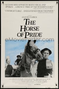 3z699 HORSE OF PRIDE 1sh 1980 Claude Chabrol's Le Cheval d'Orgueil, cast with horse!