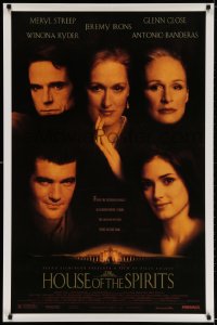 3z703 HOUSE OF THE SPIRITS 1sh 1993 Meryl Streep, Jeremy Irons, Antonio Banders, Winona Ryder!