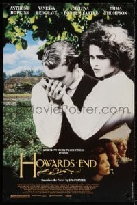 3z708 HOWARDS END 1sh 1992 Helena Bonham Carter is pursued, Ivory/Merchant/Jhabvala
