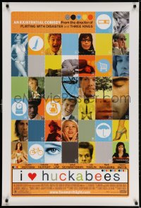 3z712 I HEART HUCKABEES 1sh 2004 Dustin Hoffman, Isabelle Huppert, Jude Law