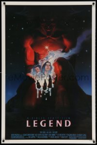 3z757 LEGEND 1sh 1986 Tom Cruise, Mia Sara, Tim Curry, Ridley Scott, cool fantasy artwork!
